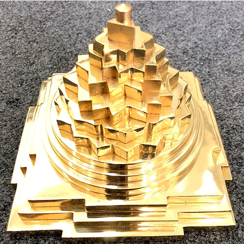 Meru Shree Yantra (Brass) - 12 Inches